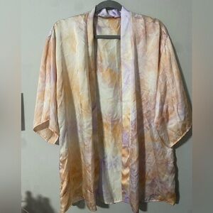Nwot Blue Blush Tie Dye Beach Cover up